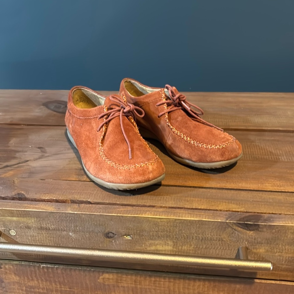 Brown Suede Moccasin Slip-On Loafers